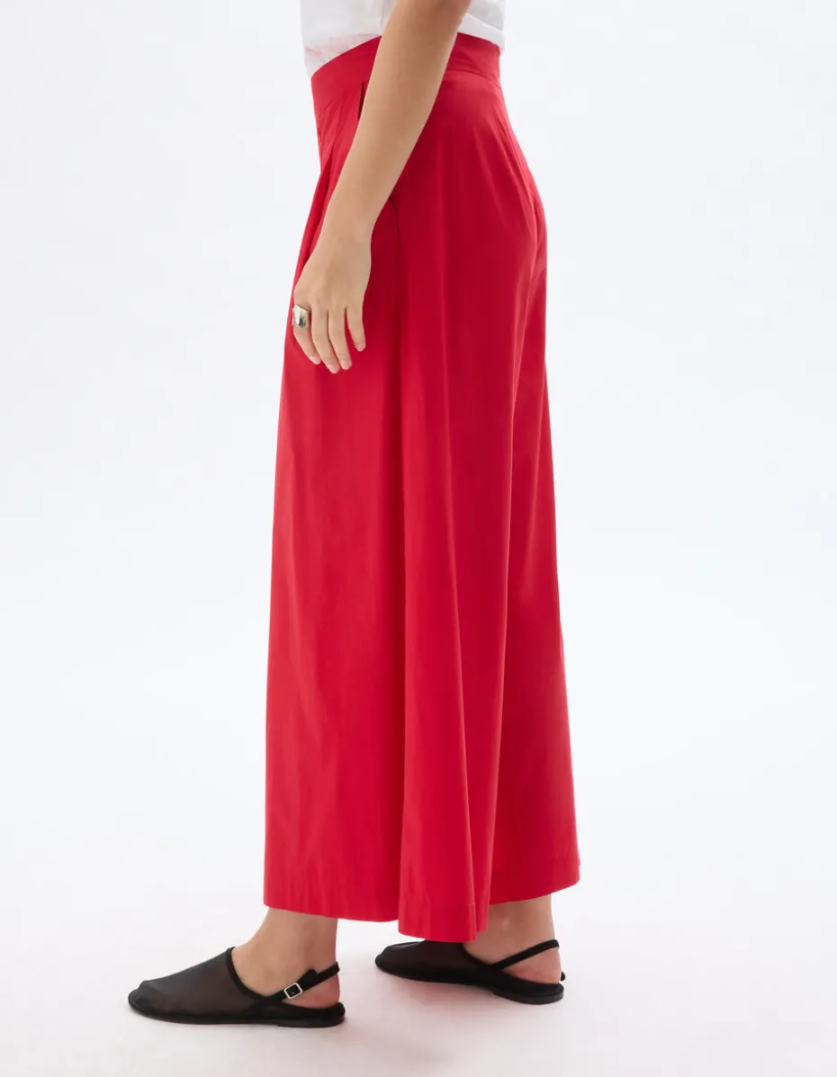 Lichte, vloeiende broek - rood