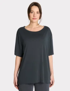 Lichtgewicht oversized t-shirt - antracietgrijs