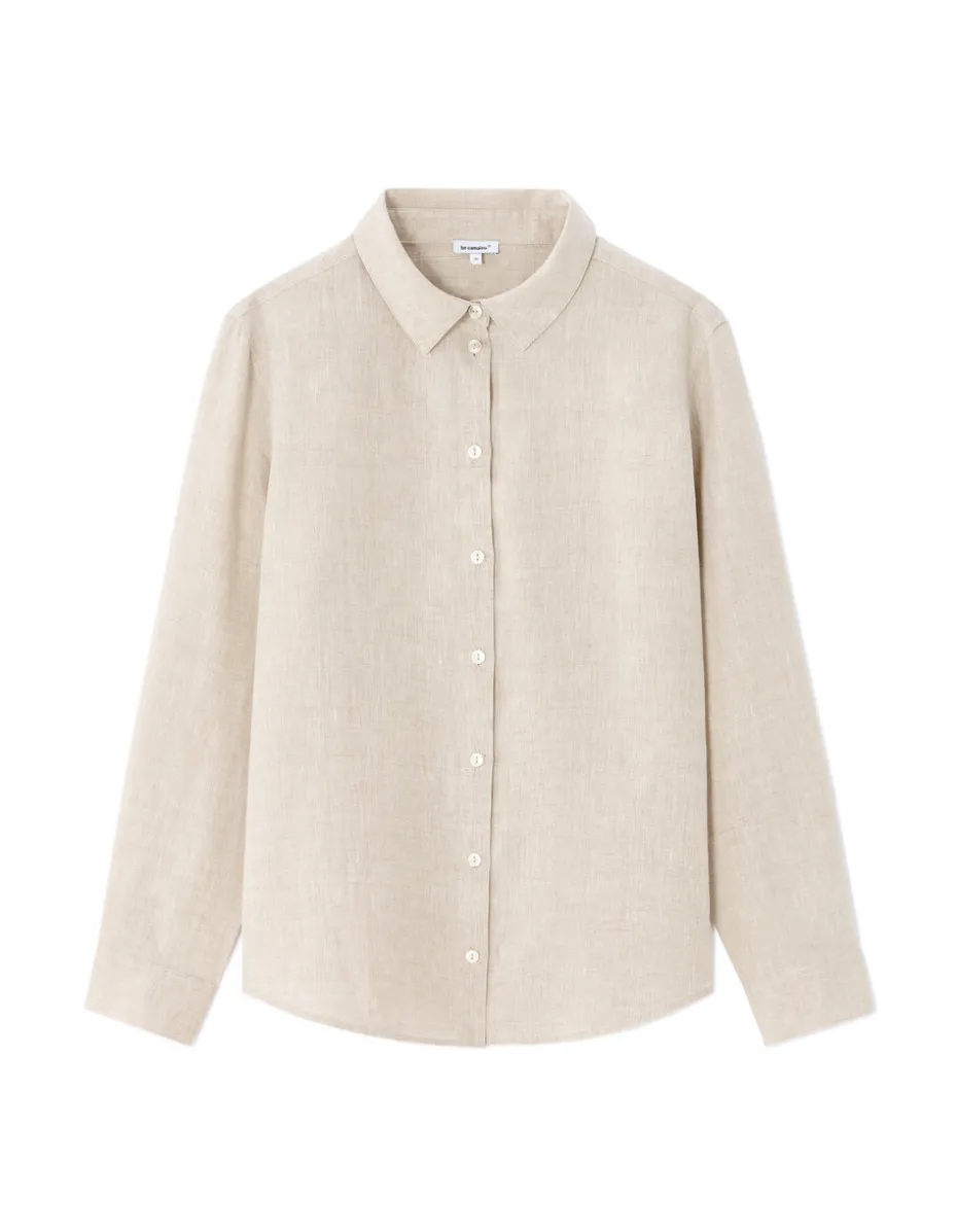 Linnen hemd - beige