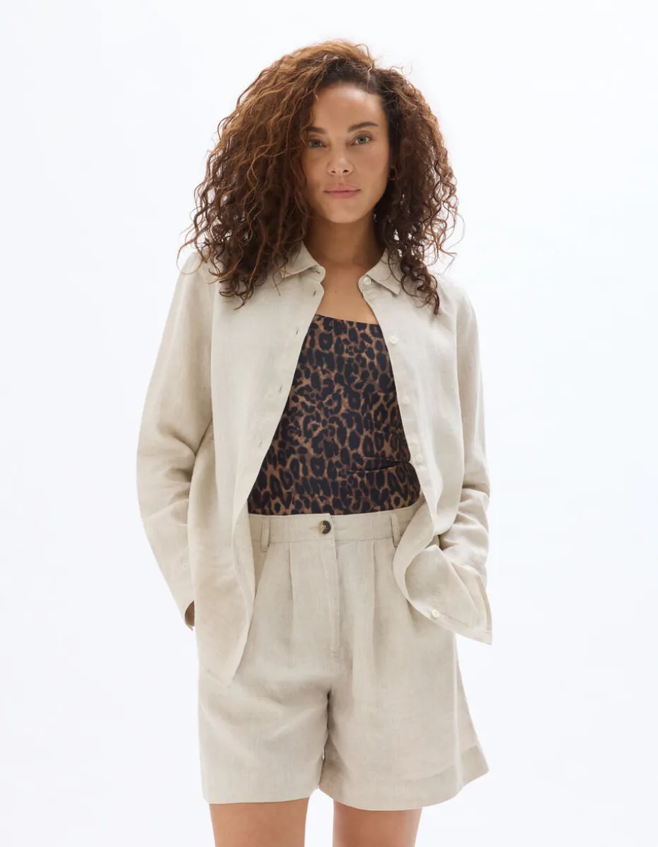 Linnen hemd - beige