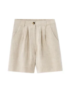 Linnen short - beige