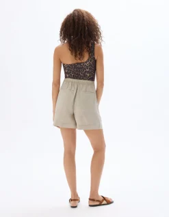 Linnen short - beige