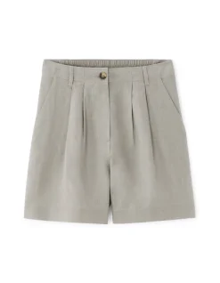 Linnen shorts - grijs