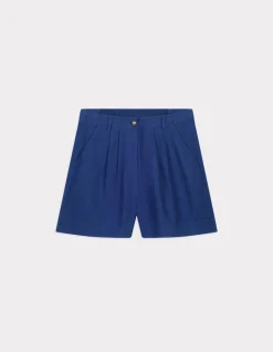 Linnen shorts - indigo