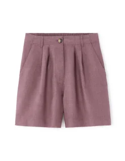 Linnen shorts - paars