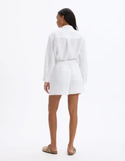 Linnen shorts - wit