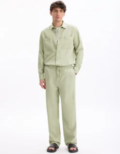 Loose pantalon - groen
