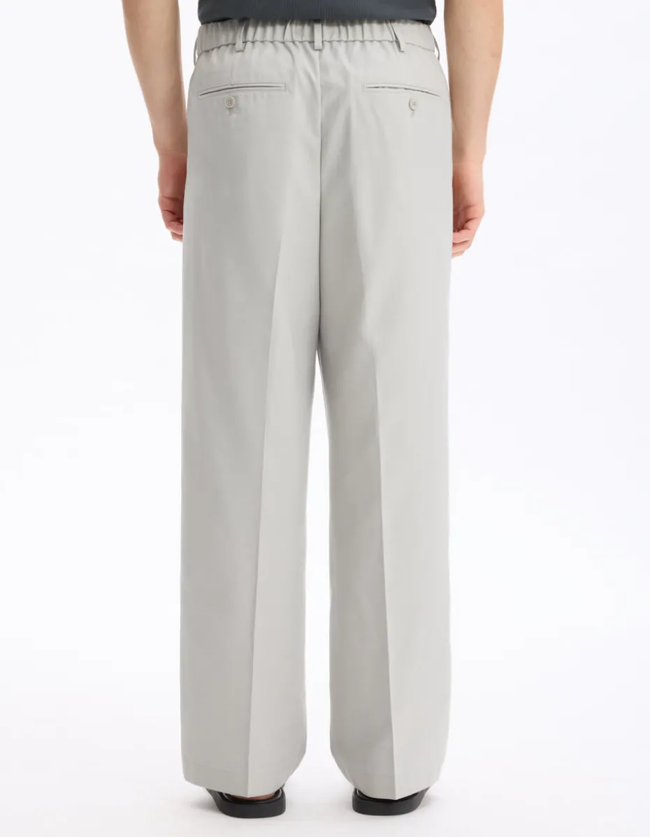 Loose pantalon 100% katoen - grijs