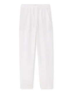Loose pantalon 100% lin - wit