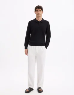 Loose pantalon 100% lin - wit