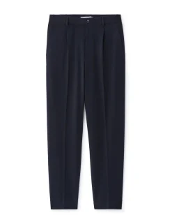Loose stretch broek - marine