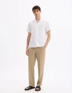 Loose stretch pantalon - beige