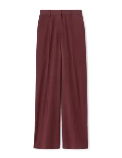 Losse katoenen linnen broek - bruin