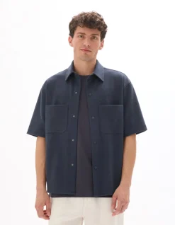 Losvallende Blouse - marine