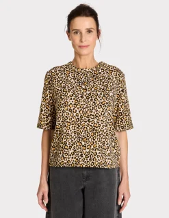Luipaard T-shirt - beige