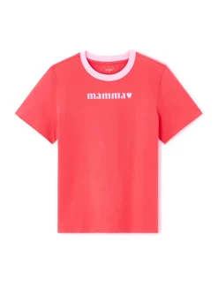 Mamma T-shirt met opdruk – rood
