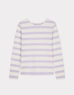Matrozen T-shirt met lange mouwen - paars