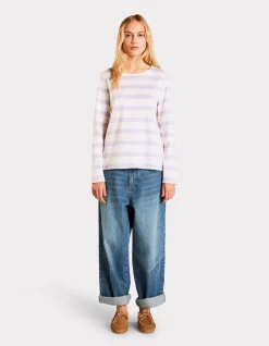 Matrozen T-shirt met lange mouwen - paars
