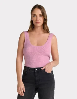Mesh tanktop - roze
