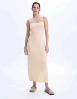 Modal bodycon jurk - beige