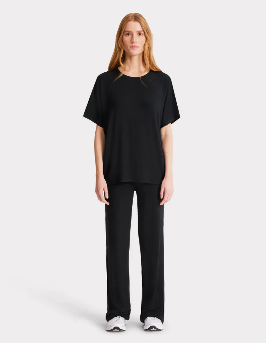 Modal T-shirt - zwart