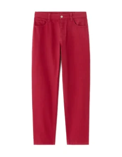 Mom jeans - rood