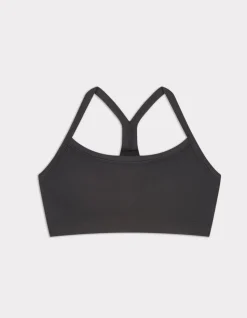Naadloze bralette met dunne bandjes - grijs