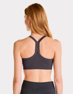 Naadloze bralette met dunne bandjes - grijs