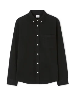 Overhemd regular casual 100% katoen - zwart