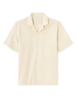 Overhemd Regular fit draad-na-draad 100% katoen - beige