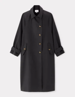 Oversized trenchcoat - antracietgrijs
