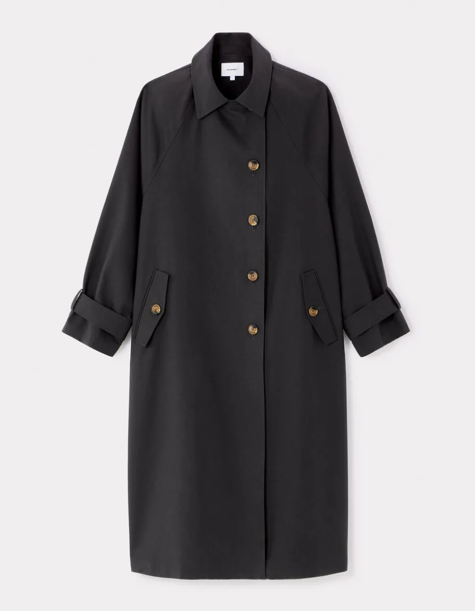 Oversized trenchcoat - antracietgrijs