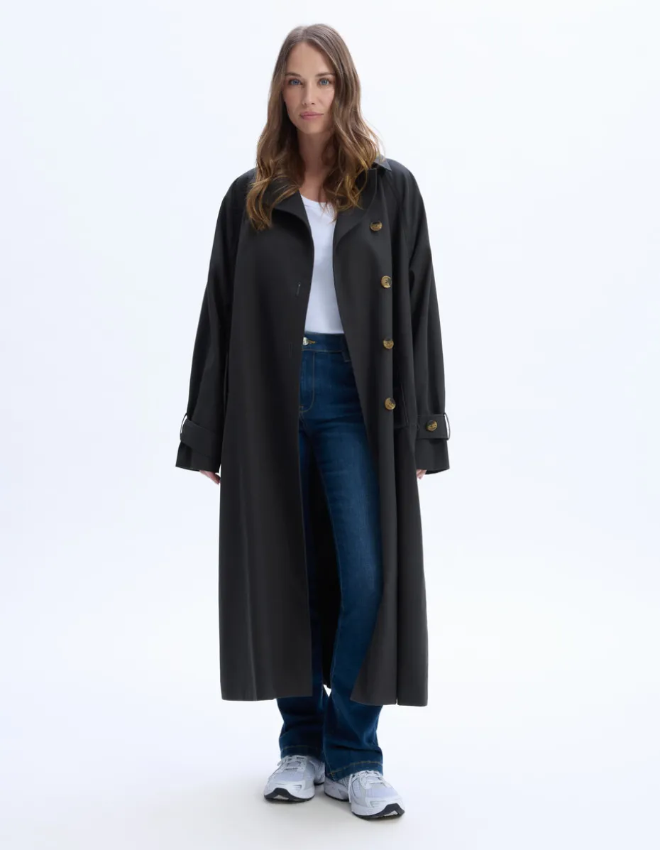 Oversized trenchcoat - antracietgrijs