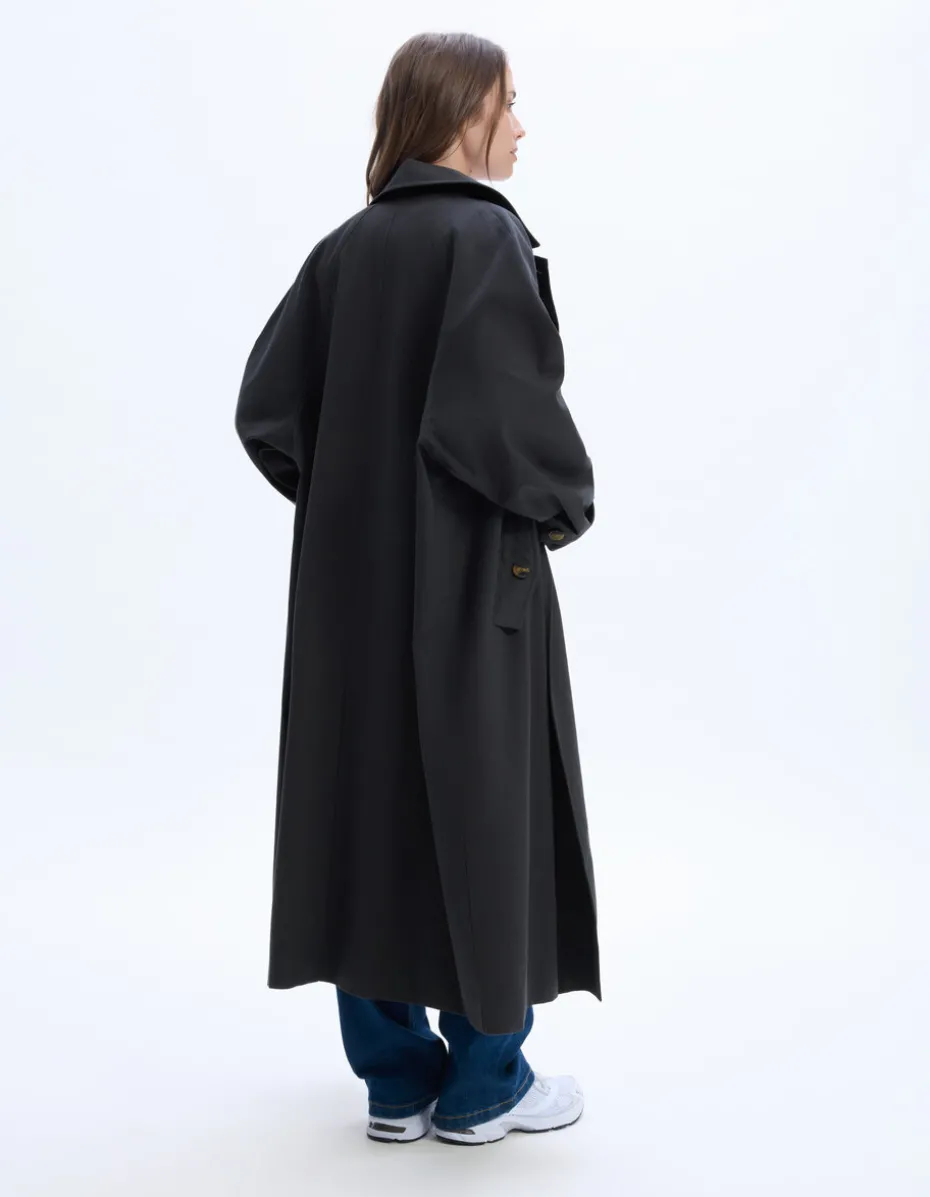 Oversized trenchcoat - antracietgrijs