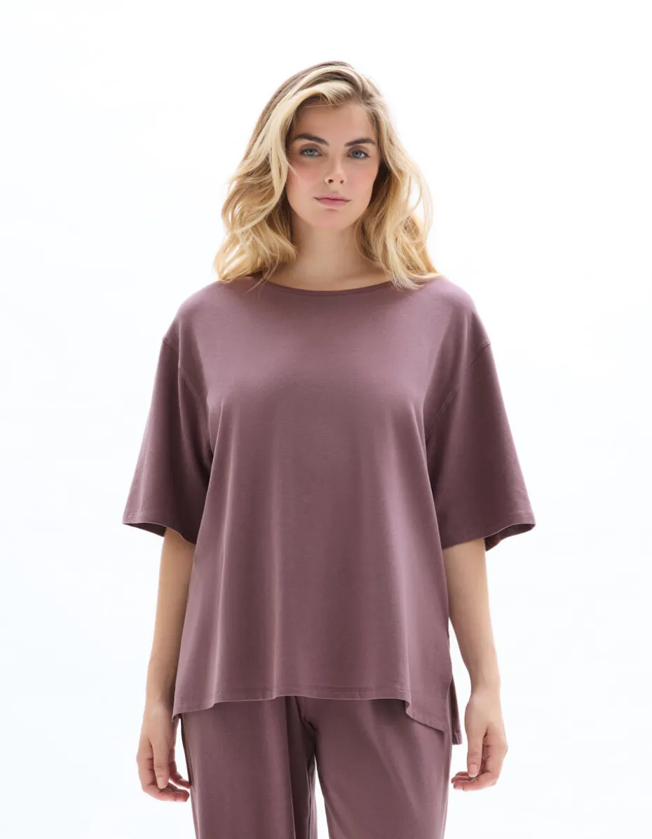 Oversized T-shirt - paars