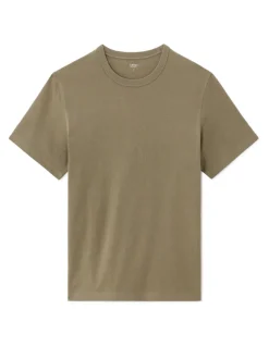 Oversized T-shirt met ronde hals 100% katoen - Bruin
