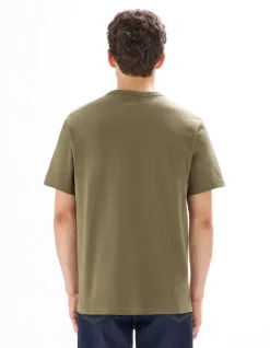Oversized T-shirt met ronde hals 100% katoen - Bruin