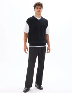 Pantalon 24H baggy loose - zwart