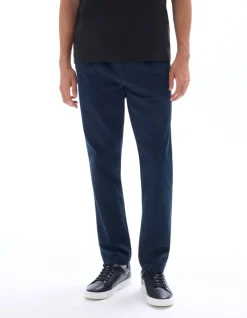 Pantalon 24H straight in lyocellmix - marine
