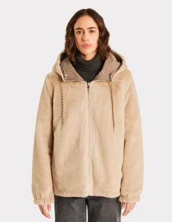 Parka met donsvoering - taupe