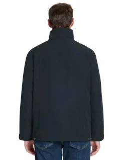 Parka met hoge kraag - marineblauw