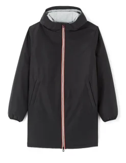 Parka met vaste capuchon - zwart