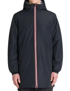 Parka met vaste capuchon - zwart