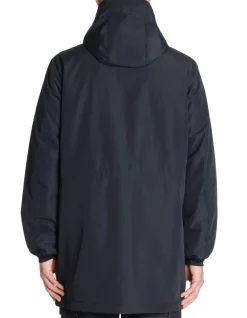 Parka met vaste capuchon - zwart