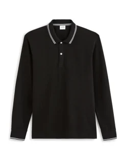 piqué polo met lange mouwen