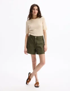 Platte shorts - groen