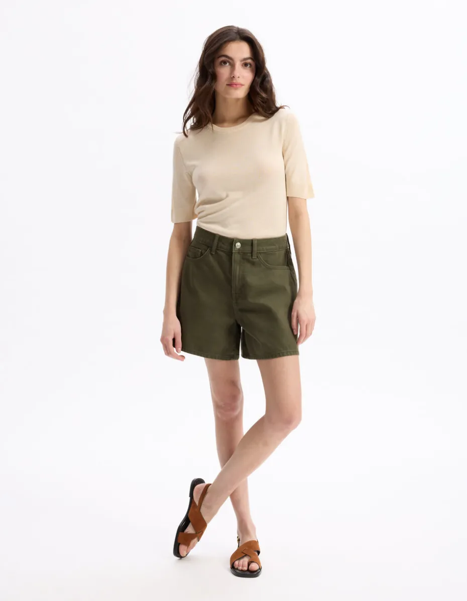 Platte shorts - groen