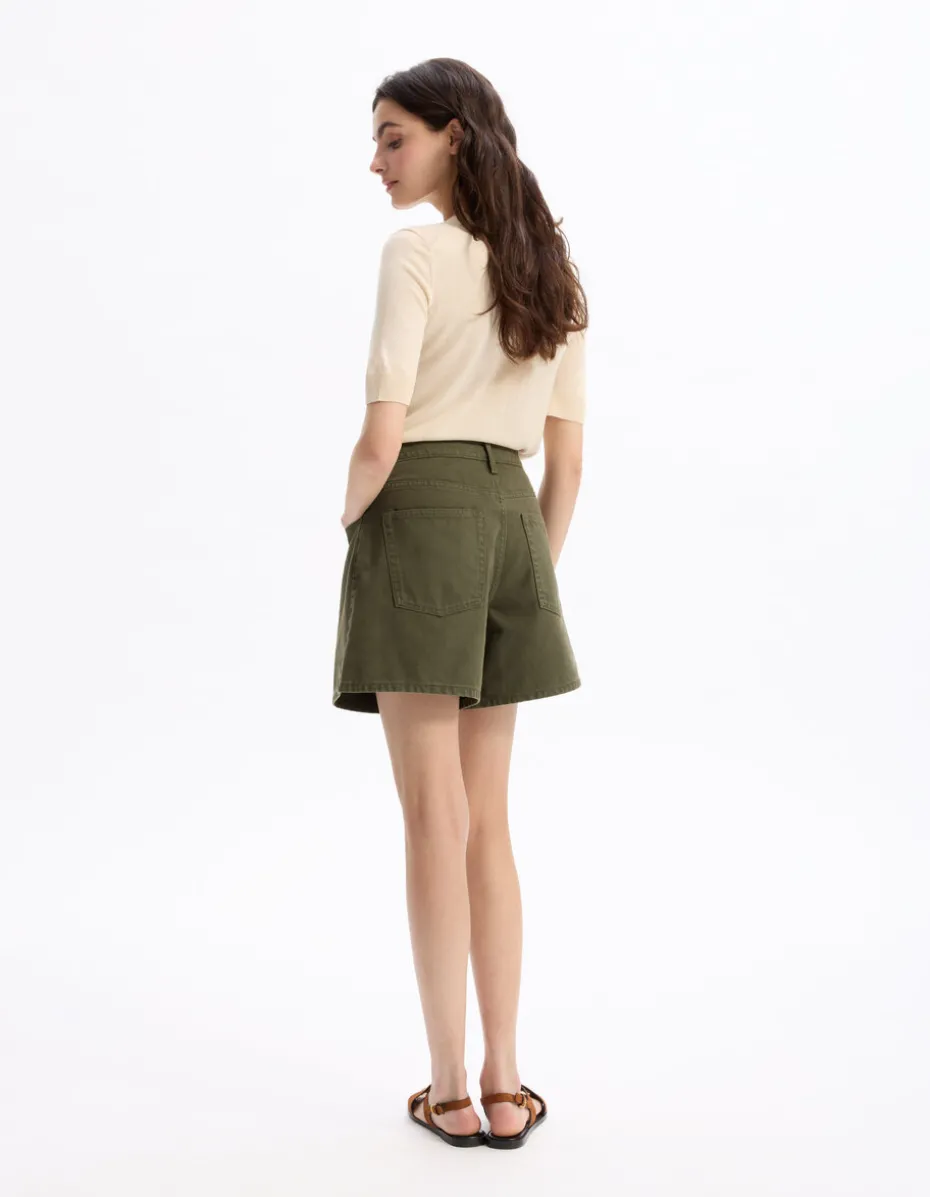 Platte shorts - groen