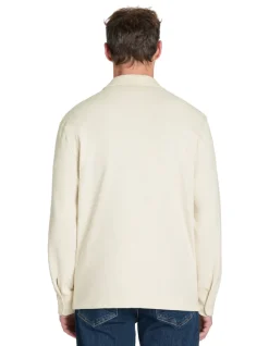 2-pocket overhemd met knopen - wit