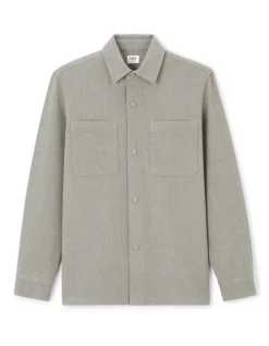 2-pocket stretch overshirt - groen